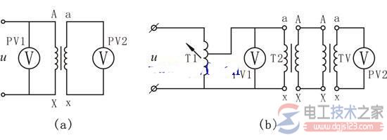 双电压表法丈质变比