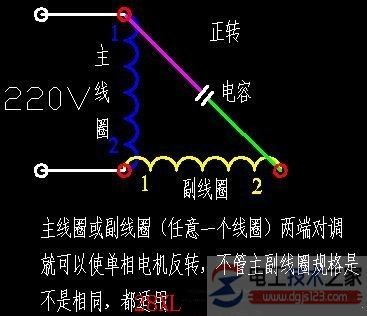 单相电机正反转