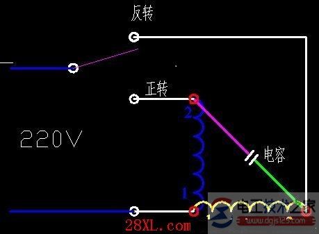 单相电机正反转