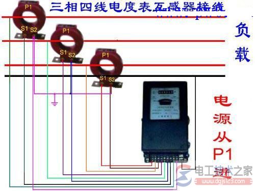 三相四线电表加电流互感器接线图2