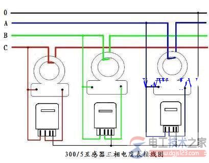 三相四线电表加电流互感器接线图3