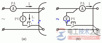 降压法测量电阻接线图1