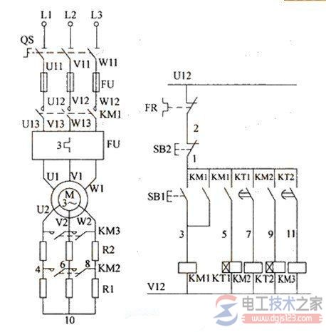 三相绕线转子电动机的控制电路