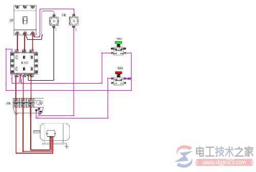 220v交流接触器接线图