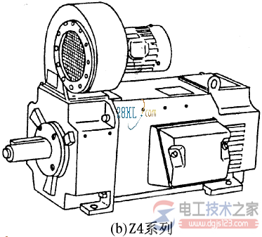 直流电动机的外形结构