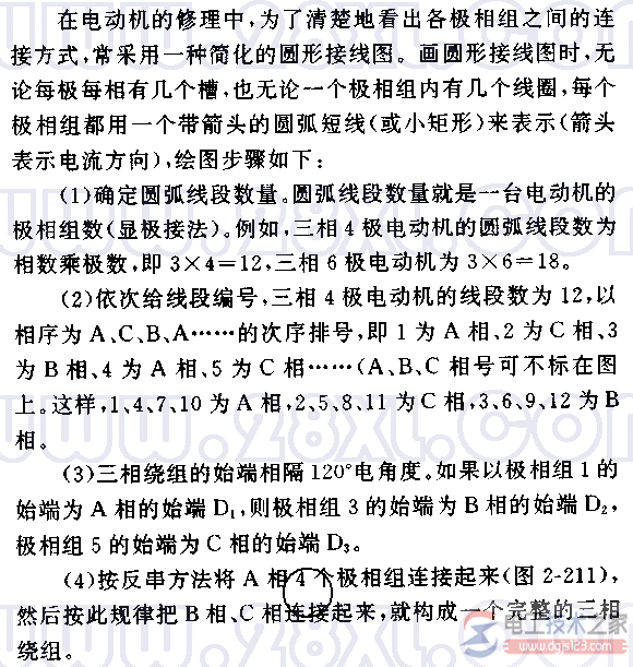 绘制绕组圆形接线图