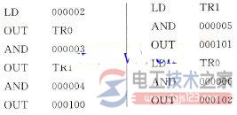 欧姆龙plc暂存继电器的梯形图