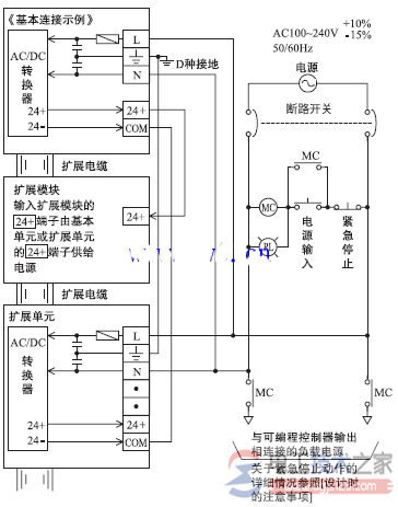 三菱plc电源外部接线图6