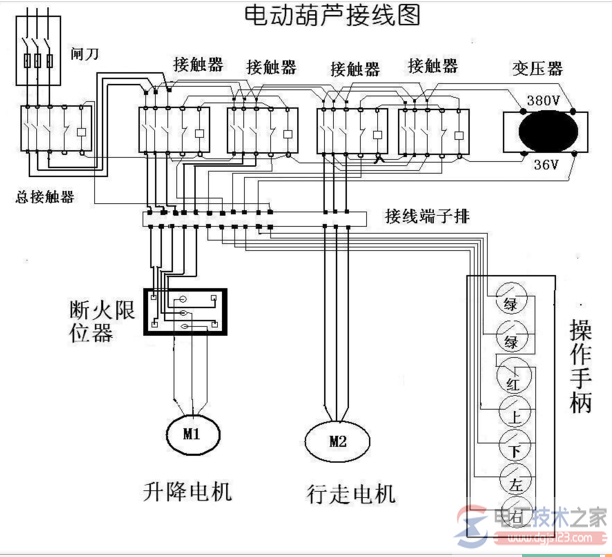 电动葫芦接线图2