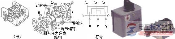 转换开关的线框图与原理图