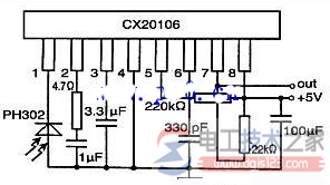 CX20106接收头内部电路图