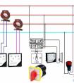 电流互感器接电流表与电压表的接线图