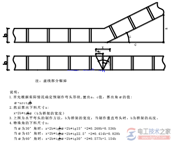 桥架弯头做法