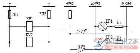 直流母线电压监视装置电路图 