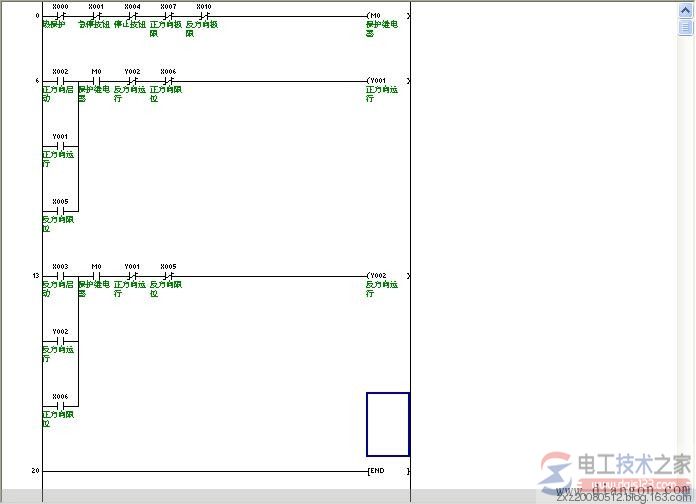 三菱PLC学习——自动往返控制的PLC程序