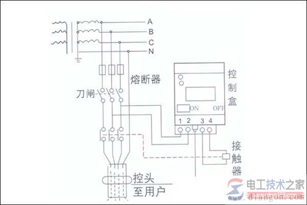 漏电保护器接线图