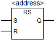 plc RS置位优先型RS双稳态触发器指令用法举例