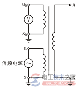 倍频感应耐压试验接线图