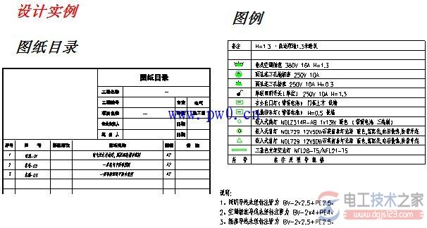 电气建筑照明施工设计要求图解