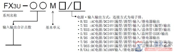 三菱fx3u plc输入接线图及接线注意事项