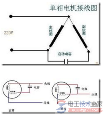 单相双电容电动机怎么接线？多种接线方法图解