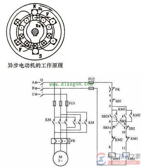 电动机顺时针转还是逆时针转