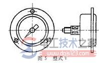 耐震压力表的嵌装(盘装)式图解