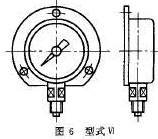 耐震压力表的凸装(墙装)式图解(1)