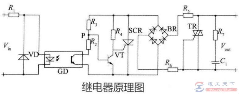 继电器的工作原理，电磁式继电器的原理图