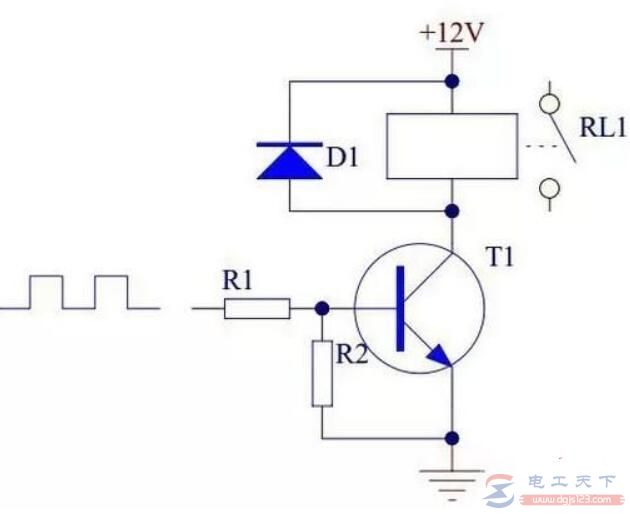 继电器晶体管驱动电路原理图，继电器集成电路驱动电路原理图
