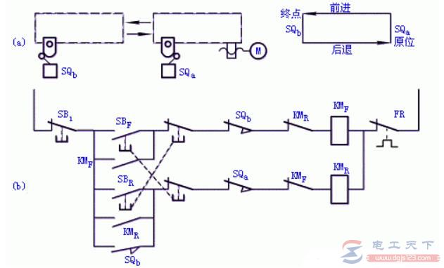 行程开关的一般结构与符号图