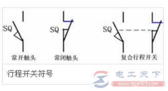 行程开关符号及电路图中的表示符号