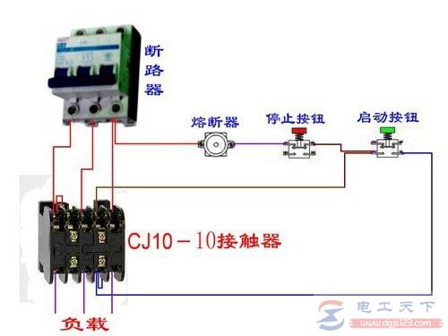 按钮开关接线实物图，附按钮复位操作的注意事项