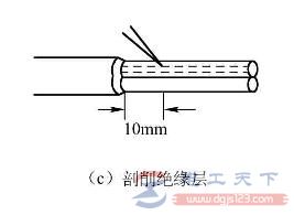 铅包线绝缘层的剥离方法