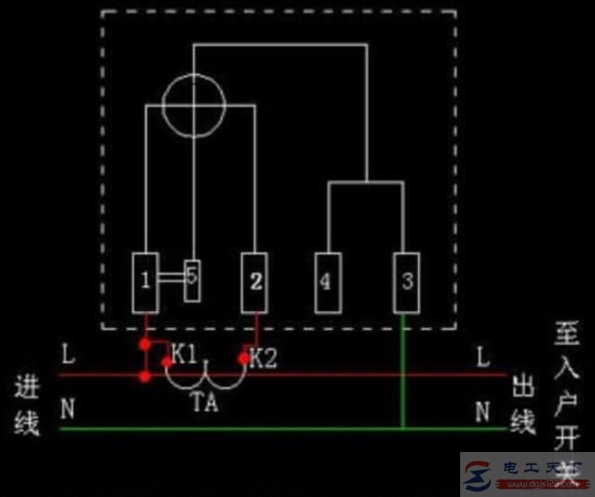家用电表的二种常用接线方法