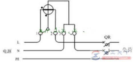 单相电度表的接线方式