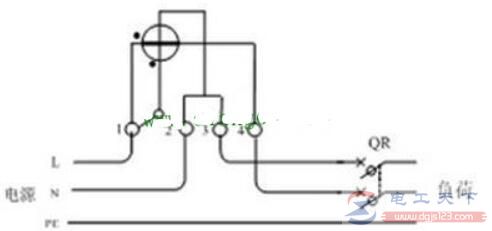 单相电度表的接线方式