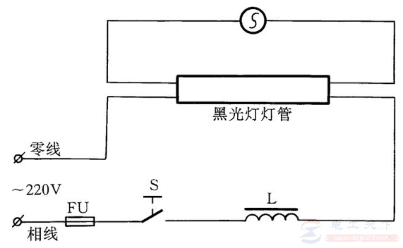 黑光灯的接线方法