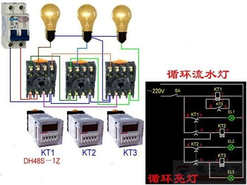 电灯的10种接线方式，10张电灯接线的高清电路图1