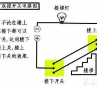 楼梯灯双控开关的电路图一例
