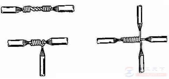 7股铜芯导线的直线衔接与T形分支衔接方法
