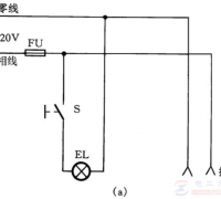一只单连开关控制一盏灯并连接另一只插座的方法