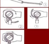 软线线头与平压式接线桩的连接方式