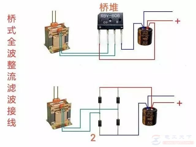 一个接触器控制负载的接线图