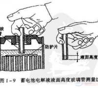 电瓶电解液浓度的测量方法，电解液不能接触非铅金属
