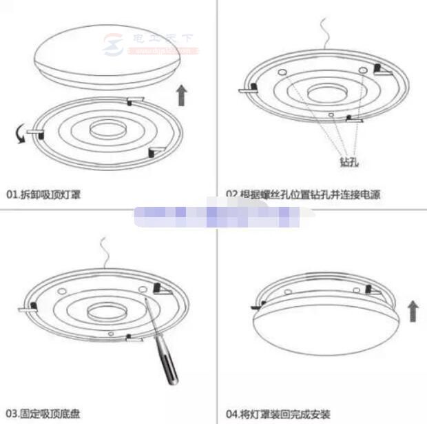 家中吸顶灯的安装方法，简单五步就搞定