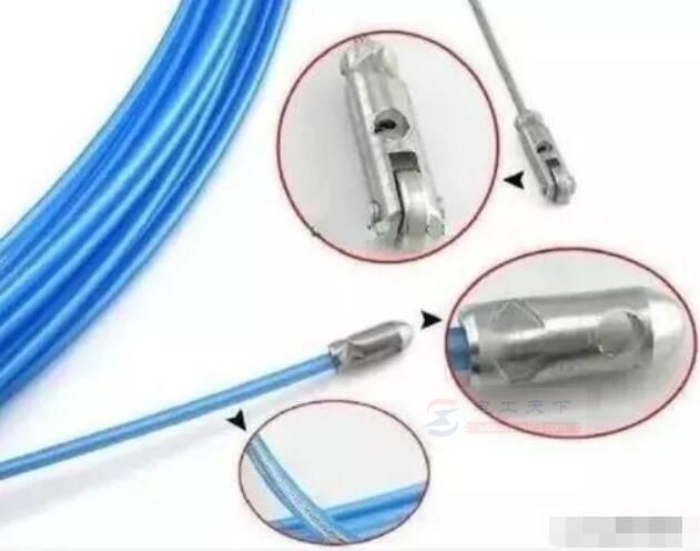电工穿线工具钢线绳与穿线器的使用对比