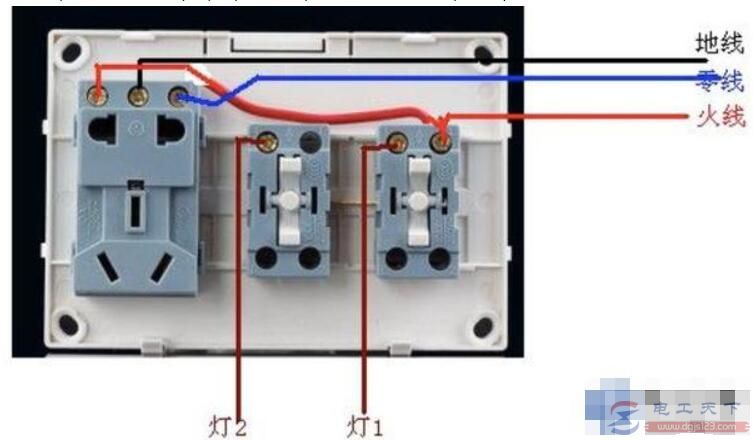 两开五孔插座接线难不难，一文看懂两开五孔插座接线图
