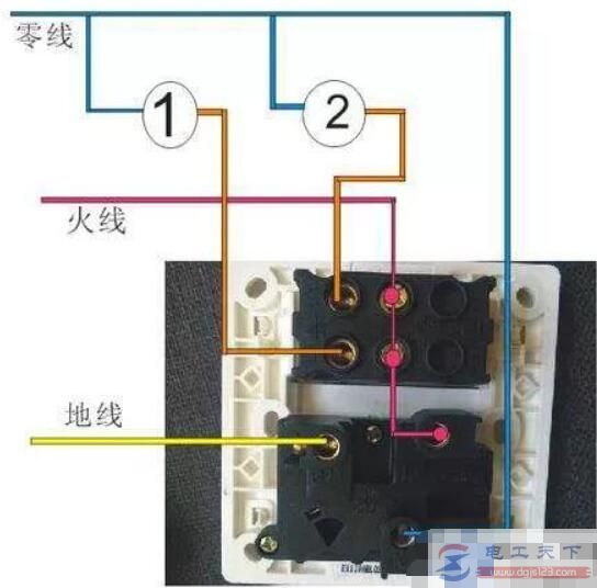 两开五孔插座接线难不难，一文看懂两开五孔插座接线图