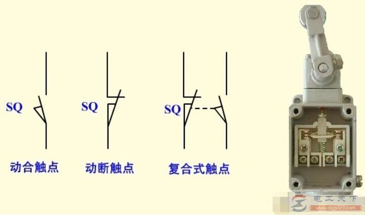 行程开关符号及图形，行程开关符号表示法(怎么画)